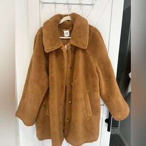 NWT GAP Warm Brown Sherpa Jacket XXL